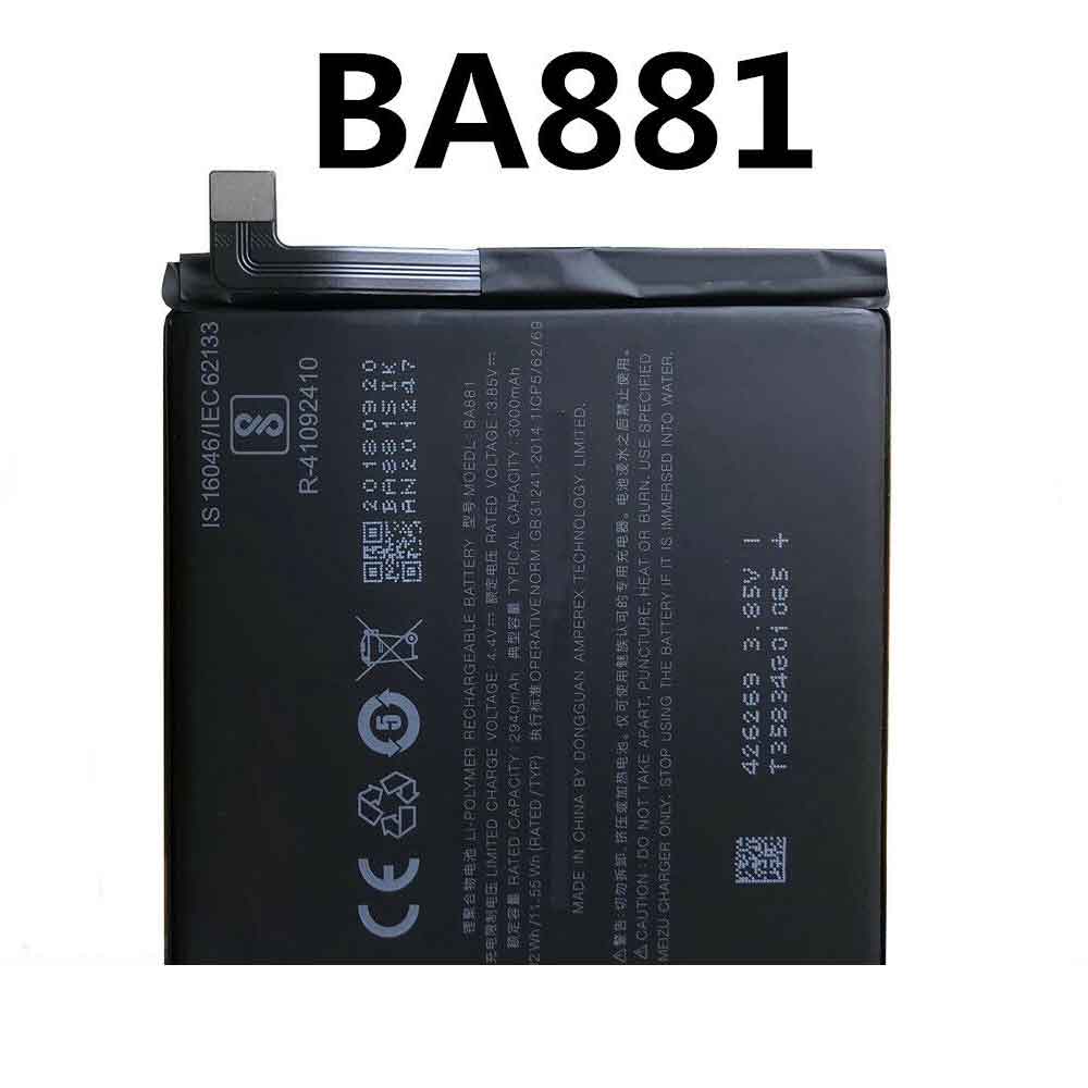 Batería para 16-M1872-M872H/meizu-BA881